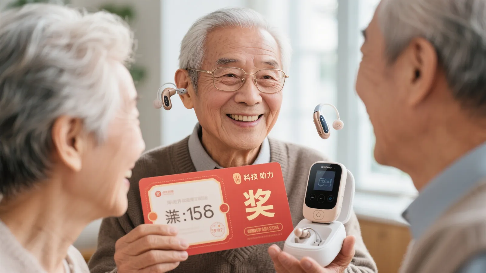 七旬老者喜中522万大奖 首愿购助听器拉近家人距离